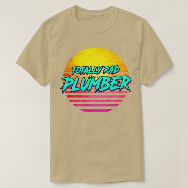 Camiseta Totalmente Rad Plumber (Frente do Design)