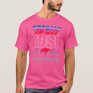 Camiseta Totalmente Radical Desde 1983 Anos Retro 80 Vintag