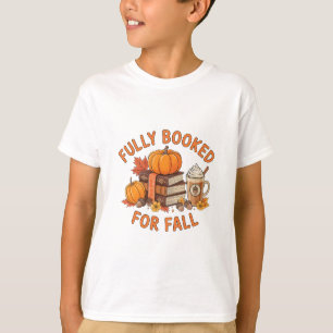 Camiseta Totalmente Reservado Para Livros de Outono Abóbora