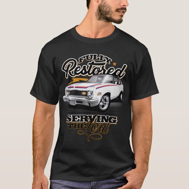 Camiseta Totalmente Restaurado 74 amigos do Nova (Frente)