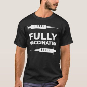 Camiseta Totalmente Vacinada Apoio à Vacinação