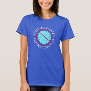 Camiseta Totalmente Vacinado contra a Covid 19 - T-Shirt