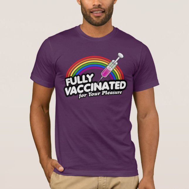CAMISETA TOTALMENTE VACINADO PARA SEU PRAZER (Frente)