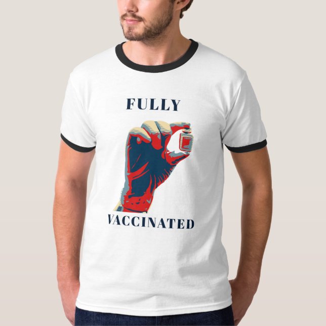 Camiseta Totalmente Vacinado - Vacinado (Frente)
