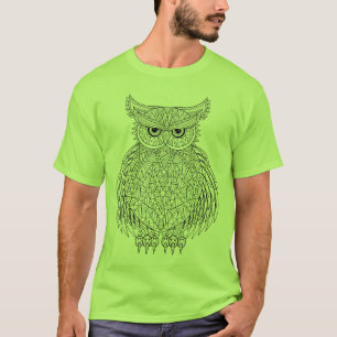 Camiseta Totem inspirado do pássaro da coruja