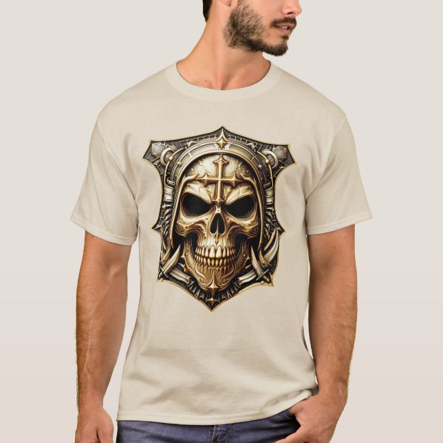 Camiseta Totenkopf Deathmetal Metaldesign (Frente)