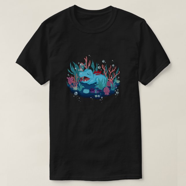 Camiseta Totodile Clássico de Snoozing (Frente do Design)