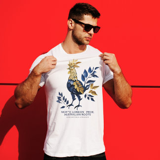 Camiseta Tottenham Hotspur | Cockerel e Lily Flower Design