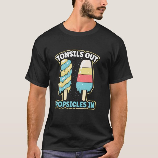 Camiseta Tótulos De Saída Em Tonsillectomia Sur (Frente)