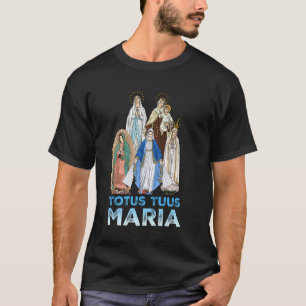 Camiseta Totus Tuus Maria Totalmente Sua Católica JPII Mãe