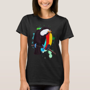 Camiseta Toucador Colorido de Pássaro Toucador 1