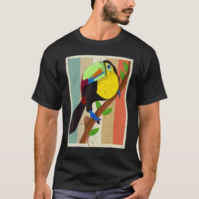 Camiseta Toucador tropical exótico para animais (Frente)