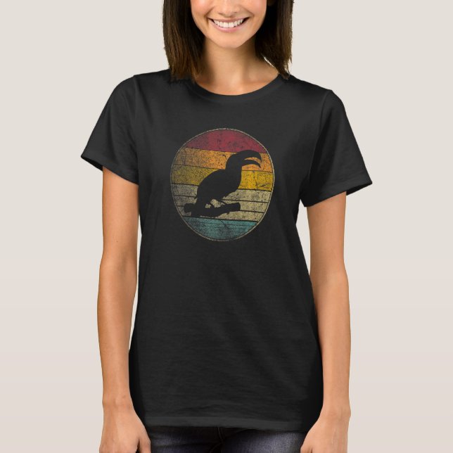 Camiseta Toucan Bird Tropical Beach Gif Retro Style (Frente)