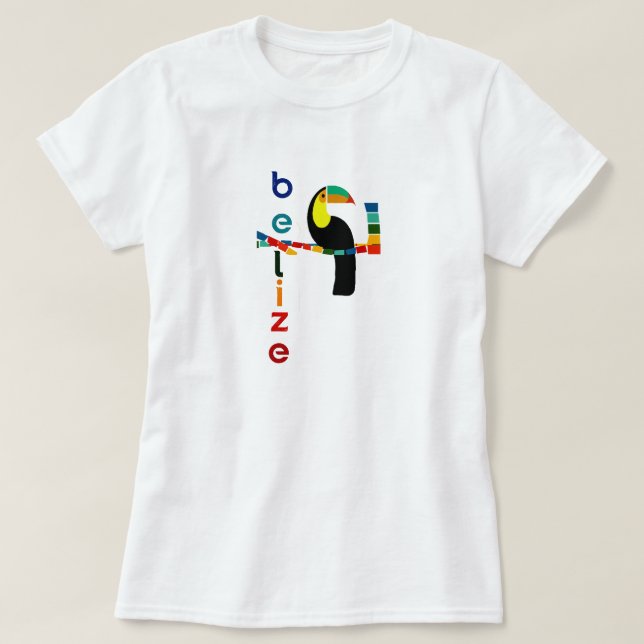 Camiseta Toucan de Belize (Frente do Design)