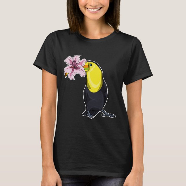 Camiseta Toucan Lily Flower (Frente)