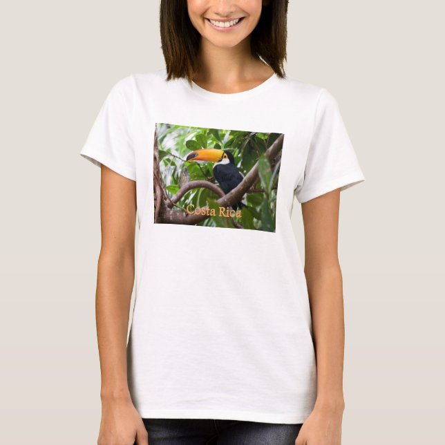 Camiseta Toucan no t-shirt de Costa Rica do pássaro do ramo (Frente)