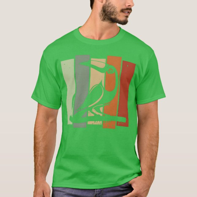 Camiseta Toucan Retro Birdwatch Bird Watcher (Frente)