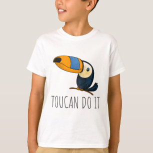 Camiseta Toucan, um tucano engraçado e bonito para crianças