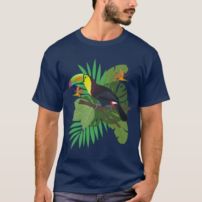 Camiseta Toucan with leaves (Frente)