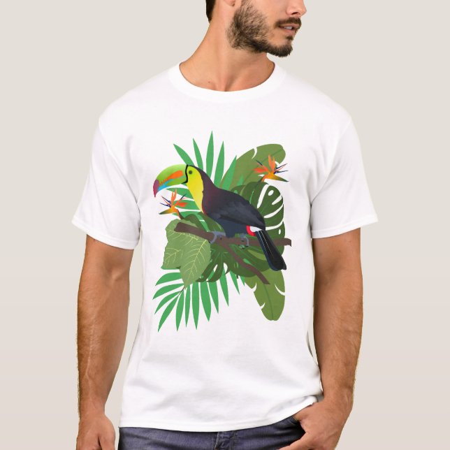 Camiseta Toucan with leaves (Frente)