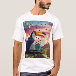 CAMISETA TOUCANO DA FLORESTA TROPICAL VIDA SELVAGEM