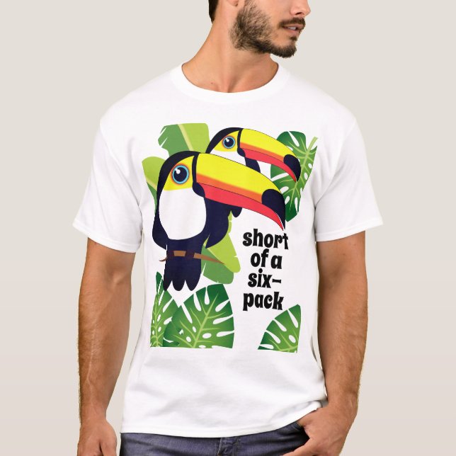 Camiseta Toucans curto de um seis-bloco [texto feito sob (Frente)