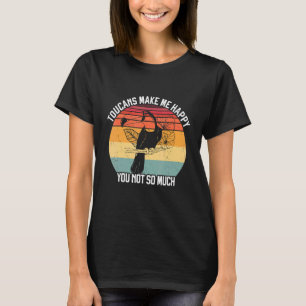 Camiseta Toucans Me Faz Feliz Pássaro Tropical Animal Cugad