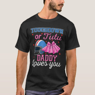 Camiseta Touchdown ou Tutu Papai Ama Você Futebol Bebê Sh