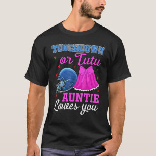 Camiseta Touchdown ou Tutu Tia Ama Você Futebol Bebê S