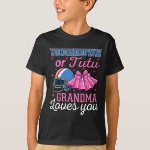 Camiseta Touchdown Ou Tutu Vovó Ama Você Futebol Gênero