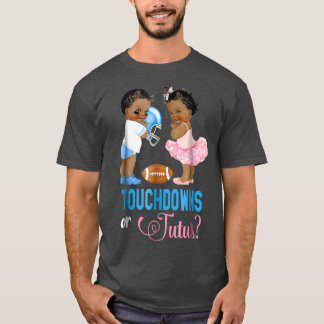 Camiseta Touchdowns or Tutus Gender Reveal Party
