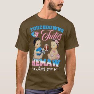 Camiseta Touchdowns ou Tutus Memaw ama a Revelação de Gêner