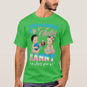 Camiseta Touchdowns ou Tutus Nanny ama sua revelação de gên