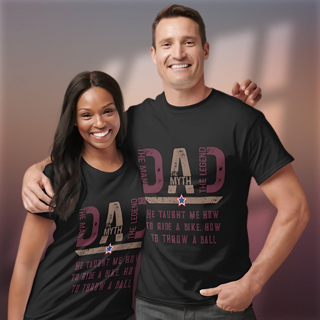 Camiseta Touching design for Father's Day. (Easy to customize ideal as a gift for a special day, gift for dad, daddy to the best daddy, hero dad)