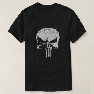 Camiseta Tough Cara crânio escorrendo motociclista inspira
