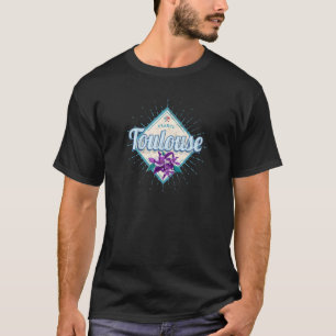 Camiseta Toulouse City France Retro Violets Vintage Souveni