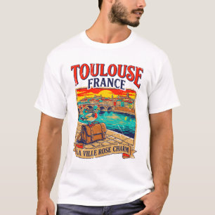 Camiseta Toulouse França La Ville Rose Charme Pato Viagem