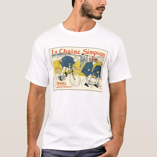 Camiseta Toulouse-Lautrec - Bicicleta de Arte Vintage (Frente)