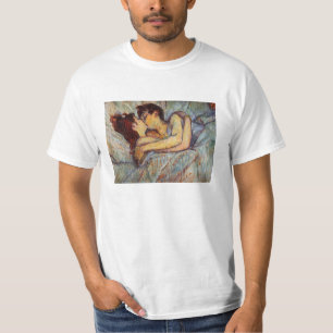 Camiseta Toulouse-Lautrec na cama o t-shirt do beijo