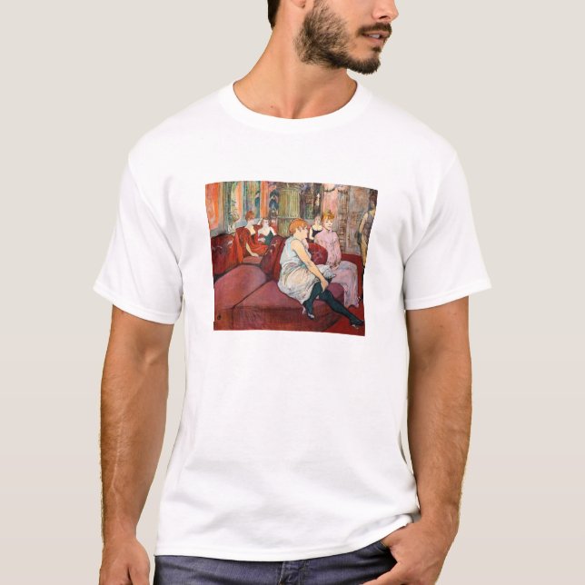 Camiseta Toulouse-Lautrec - No Salão, Rue des Moulins (Frente)