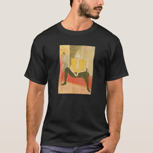 Camiseta Toulouse Lautrec O Palhaço Sentado 2 (Frente)