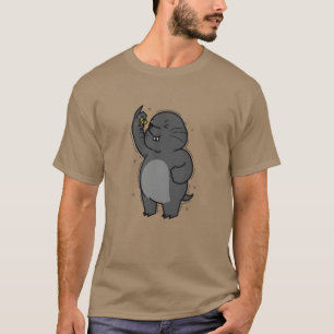 Camiseta Toupeira acha o monte de animais Nugget engraçado