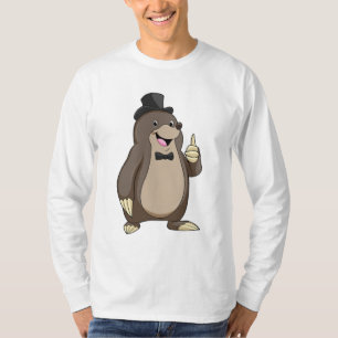 Camiseta Toupeira como Noivo com Gravata
