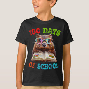 Camiseta Toupeira Engraçada 100º Dia De Aula Professor Toup