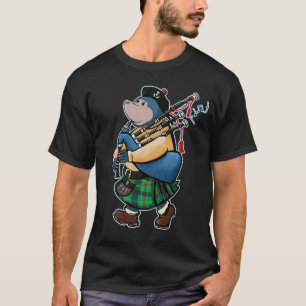 Camiseta Toupeira escocesa de Kintyre que marcha com