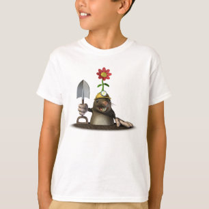 Camiseta Toupeira t-shirt de escavação de um furo