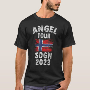 Camiseta Tour de Angel 2023 para a Noruega com bandeira