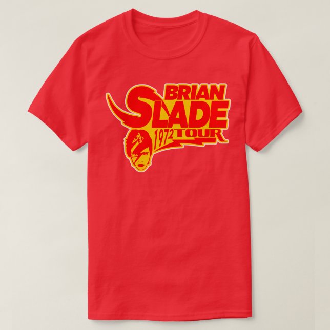 Camiseta Tour de Brian Slade 1972 (Frente do Design)