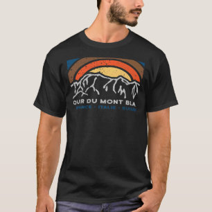 Camiseta Tour du Mont Blanc Chamonix França Itália Switzerl