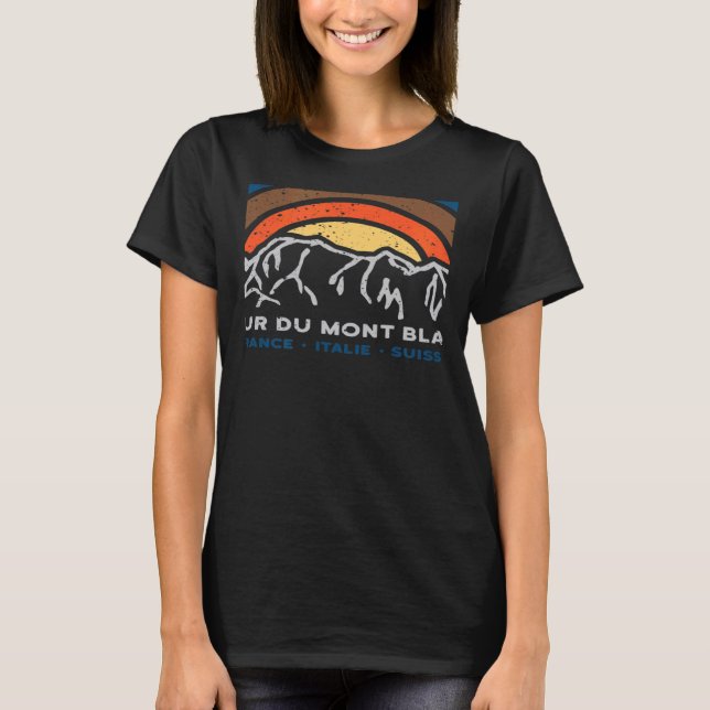 Camiseta Tour du Mont Blanc Chamonix France Italy Switzerla (Frente)